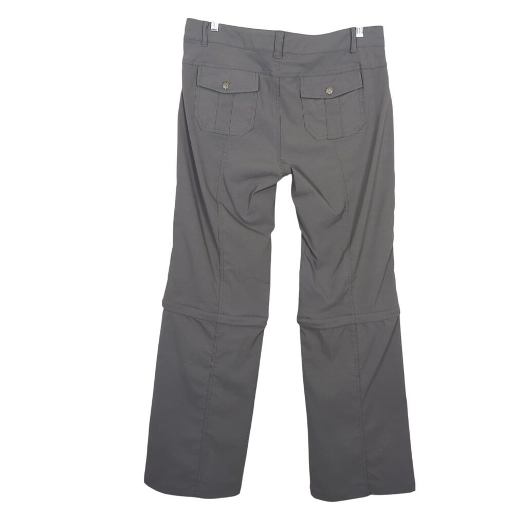 Prana Women’s Monarch Convertible Gray Hiking Outdoor Pants or Shorts sz 14 - Picture 2 of 16